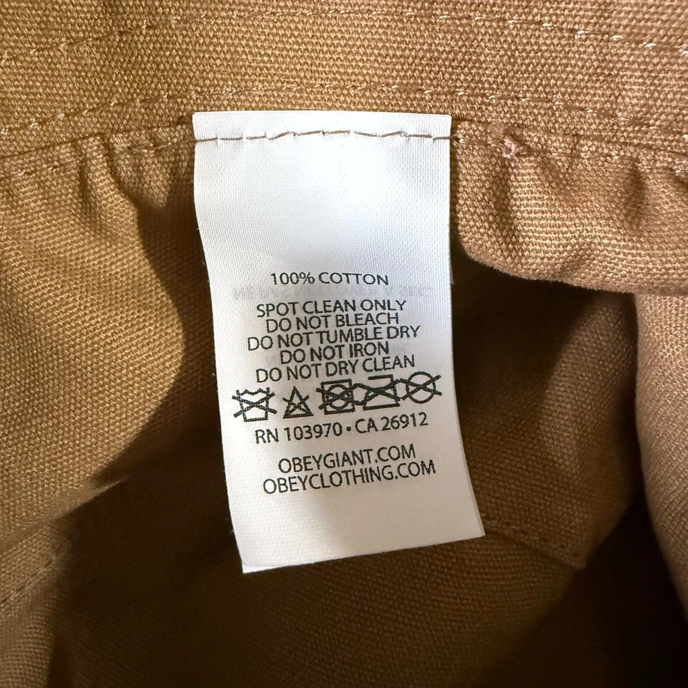 Obey Aqua and Tan Leopard Print Bucket Hat - Picture 7 of 11